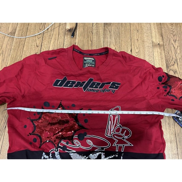 Dexter’s Laboratory deKryptic Sweatshirt Limited Edition Sequin Size 3XL NWT - Picture 9 of 10